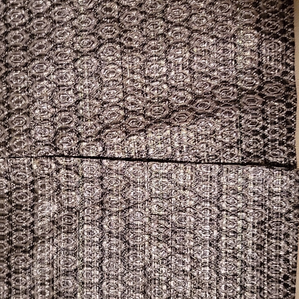 Silver Patterned Skirt - image 4